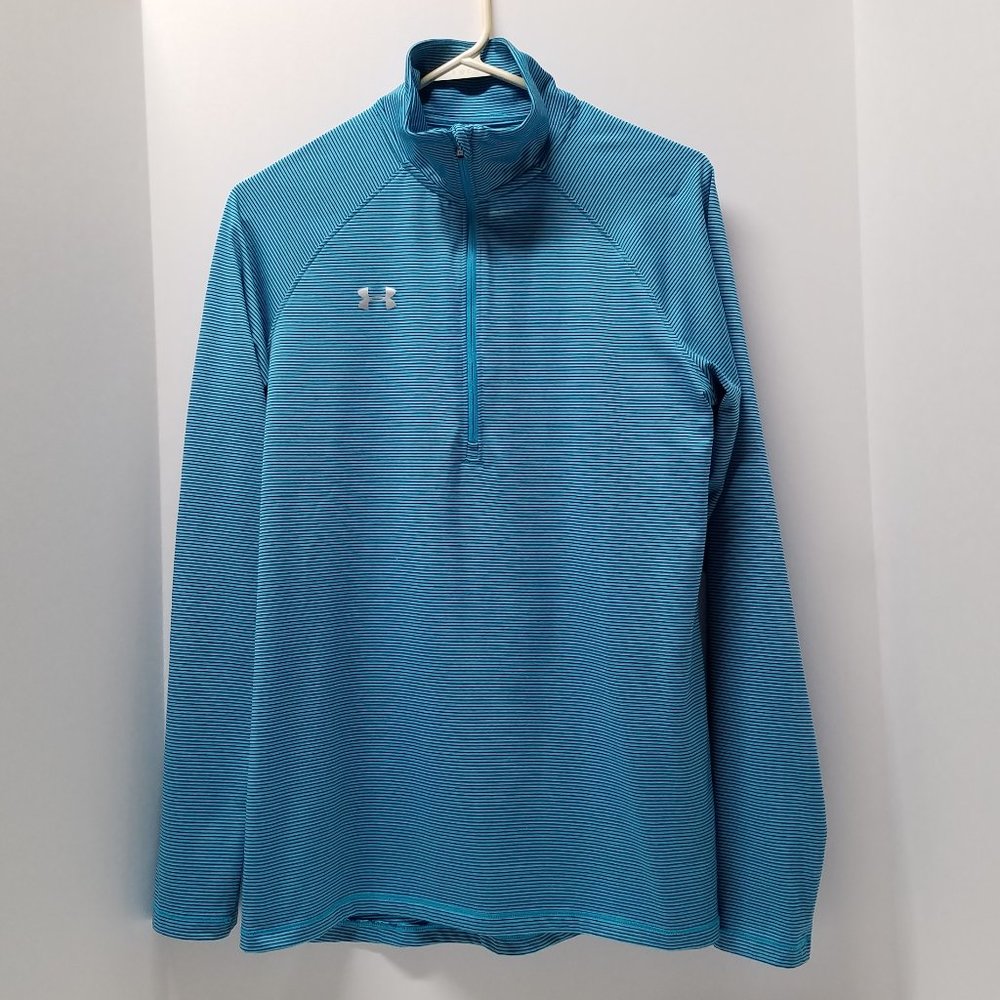 Under Armour HeatGear® Loose Micro Stripe 1/4 Zip Shirt